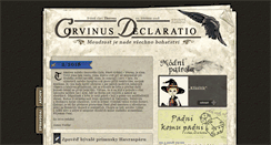 Desktop Screenshot of corvinus.hogwarts.cz